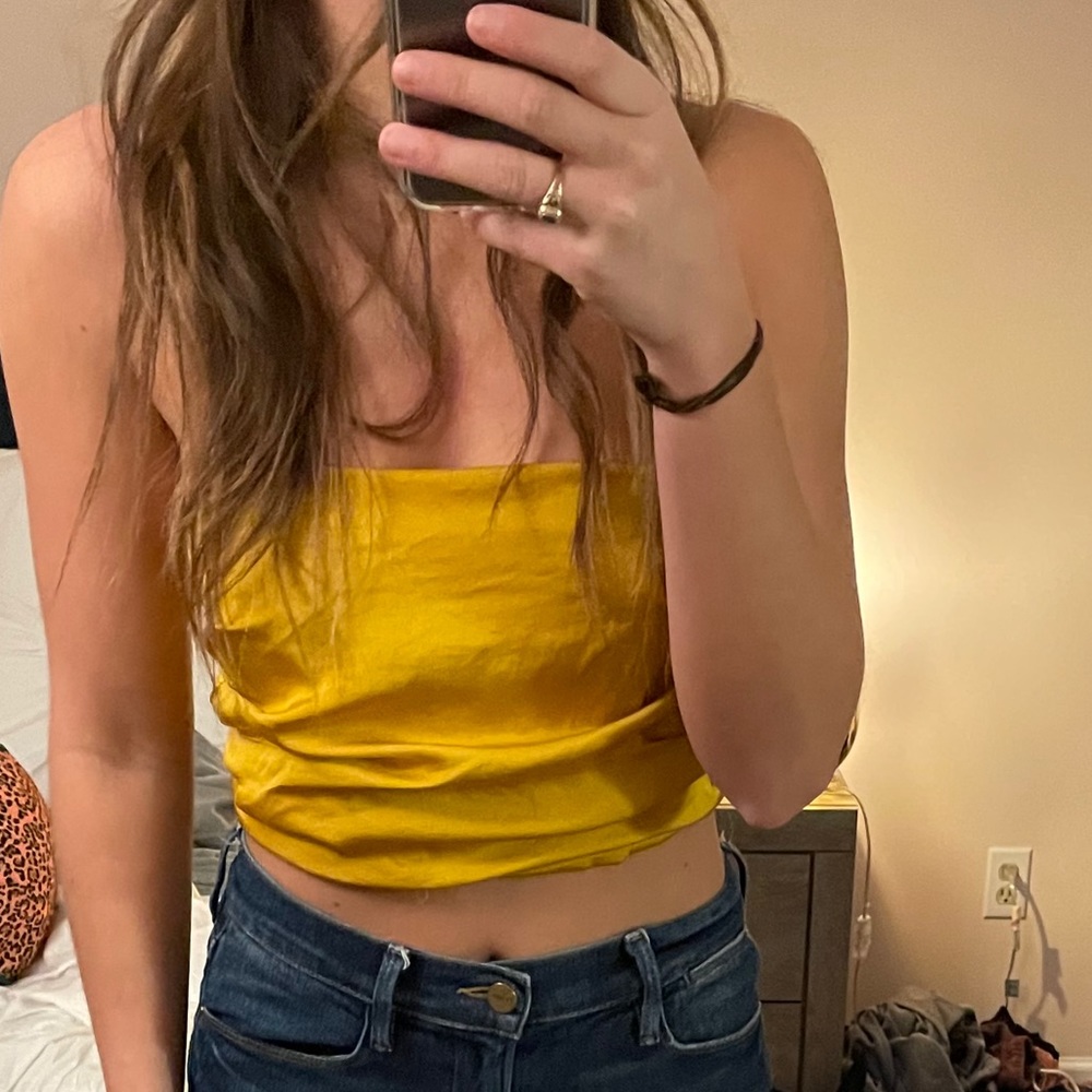 Free people satin tupe top